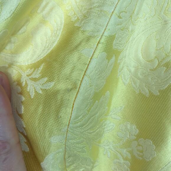 Kay Unger Dress Size 14 Knee Wrap Lorraine Jacquard‎ Pencil Slit Asymmetric READ - Picture 16 of 16